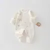 Ropa de Algodón Puro para Bebé con Mariposas 0-3 Meses Ropa de Monje para Recién Nacidos Clase A Monopatin para Todas las Estaciones Ropa Postparto para Bebé