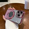 Funda para Teléfono Móvil con Brillo Aplicable Infinix HOT30 Resistente a Caídas Sonido S23 Todo Incluido Espejo Soporte de Absorción Magnética Transparente Tendencia
