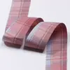 Fita Tecida Estilo Acadêmico Xadrez JK Dupla Face Fitas para Laços Manuais DIY Acessórios de Cabelo Laços para Lapela de Roupas Material para Embalagem de Presente