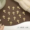 Tendência Nova Arte de Unha em Formato de Cruz com Decoração de Strass, Acessórios de Unha Metálicos DIY, Peças de Unha Usáveis de Liga Metálica Atacado
