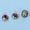 Estoque Disponível de Tampas de Fixação Redondas de Metal, Rebites Unilaterais e Duplos, Acessórios para Bolsas, Sapatos e Roupas