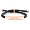Pulsera de Acero Inoxidable en Blanco para Grabado Láser Transfronterizo Regalo Navideño Pequeño Regalo Promocional Pulsera Tejida