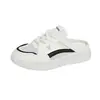 2026 Verano Nuevo Estilo Zapatos Blancos de Media Pantorrilla para Mujer, Zapatillas de Malla Transpirables para Estudiante, Zapatos Casuales, Aumentadores de Altura W096