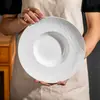 Prato de Sopa de Cerâmica Estilo Nórdico Estilo Ocidental, Prato Chapéu de Palha para Hotel Clube, Prato de Salada, Louça Simples e Estilosa, Prato para Pratos Especiais