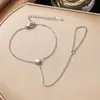 Nuevo Estilo Collar Pequeño con Forma de Corazón de Acero de Titanio para Mujer, Chapado en Oro de 18K, Compacto, Elegante, Versátil, Forma de Corazón, No se Desvanece
