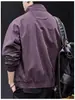 Nueva colección primavera y otoño 2026: chaqueta casual holgada para hombre con cuello alto, un top corto versátil y elegante