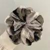 Novo Estilo Scrunchie Color-Blocking Menina Retrô Coque Prendedor de Cabelo Estilo Preguiçoso Rabo de Cavalo Lateral Corda de Cabelo Acessório de Cabelo