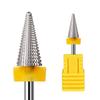 Cabeça de Polimento de Unhas Nova de Fábrica Cabeça de Polimento de Unhas de Aço Tungstênio Cabeça Trapezoidal Dente Reto Removedor de Polimento de Unhas Polimento Removedor de Esmalte
