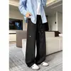 Novas calças casuais masculinas estilo americano para o outono, calças compridas versáteis de perna reta soltas e da moda, calças casuais plus size