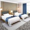 Mobiliario de Hotel Habitación Estándar Cama Juego Completo Simple Moderno Rápido Habitación de Renta de Hotel 1. Camas de 21.8m