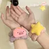 Cara de cerdito estrella linda lavarse la cara impermeable a prueba de humedad pulsera artifacto banda para el pelo de felpa máscara de maquillaje para lavar