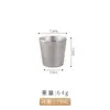 Copo de água dourado de dupla camada de aço inoxidável 304 estilo coreano, copo de cerveja para churrasco, copo de chá, copo de bebida, copo de catering