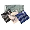 Moda Europea y Americana Primavera y Verano Rayas Bufanda Cuadrada de Satén de 90 Colores Bufanda de Seda para Mujer Bufanda Lista para la Venta