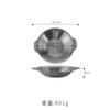 Vajilla Coreana Personalizada por el Fabricante Espesada Dorada de Doble Asa Fondo Plano Pequeña Olla Seca Cuenco Plato de Acero Inoxidable para Cangrejos de Río Plato Maocai