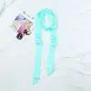 Bufanda de Seda Delgada Estrecha Larga Monocromática de Amazon Transfronteriza Bufanda Pequeña de Color Sólido de Gama Alta Cinta Versátil Estilo Coreano para Bolso