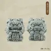 Figura de Animal de Té Gran Sabio de Arenisca Verde Estilo Chino, Adorno de Escritorio Wukong, Paisajismo de Roca para Acuario, Maceta de Decoración para el Hogar