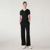 Conjunto Casual de Fitness, Conjunto de Yoga para Correr y Entrenamiento, Chaqueta con Capucha de Manga Corta con Cremallera, Conjunto Deportivo Ajustado para Primavera y Otoño