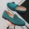 Mocasines Verano 2025 Slip-On Zapatos Gorro Retro Británico Casual para Exteriores Suela Suave Zapatos Perezosos Exportación Zapatos de Hombre