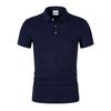 190g 40 Unidades Gelo Íon Cor Sólida Colarinho de Camisa Manga Curta Camisa Polo Logotipo Personalizado Estampado Uniforme de Classe Camisa Cultural Confortável