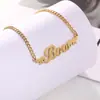 Corrente de Clavícula com Letra de Moda Transfronteiriça, Colar de Temperamento de Alto Padrão, Pingente Inglês de Presente, Design de Nicho, Joia de Luxo Leve