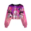 Moda Kpop Cazador de Demonios Niños Sudadera con Capucha de Caja de Superman Sudaderas Cortas Ropa Suave de Invierno para Niños Dibujos Animados Con