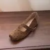 Zapatos Mary Jane de Ballet Cuadrados de Lunares 2026, Nuevo Estilo Otoño 2026, Aspecto Juvenil, Zapatos para Mujer que Aumentan la Altura