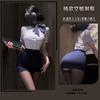 Ropa Íntima Sexy Manyu, Uniforme Sexy de Aeromoza para Mujer, Traje Sexy de Secretaria Tentación, Ropa Sexy Profesional para Juegos de Rol 9528