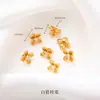 Venta directa de fábrica de colección de accesorios de oro genuino, componentes para joyería DIY hechos a mano semiacabados, cuentas espaciadoras, accesorios para pulseras y collares