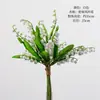 Buquê de Casamento Bridal de Lírio-do-vale e Campanula Artificiais, Lírio-do-vale Flores Estilo Fresco, Decoração de Sala de Estar de Casa, Arranjo de Flores, Flores Artificiais