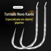 Tornado Novo Kanto Pesca Graneleiro Plano Alto Carbono Aço Preto Pit Carpa Carpa Carp Gancho Farpado