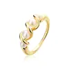 Anillo de Perla de Agua Dulce Natural Directo de Fábrica para Mujer Nicho de Gama Alta Lujo Ligero Plata de Ley S925 Estilo Retro Joyería de Mano