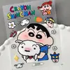 Adesivos Relevo Shin-Chan Desenho Animado 3D Criativo Shin-Chan DIY Caderno Capa de Celular Adesivos Versão Q