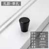 Mueble de Armario con Cajón de Mesita de Noche Minimalista Moderno Puerta de Gabinete Manija Redonda de un Solo Agujero Aleación de Aluminio Espacial Manija Pequeña