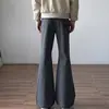 Pantalones de Campana Minimalistas de Gama Alta para Hombre, Nuevo Estilo Veraniego, Corte Holgado, Adelgazantes, Pierna Recta, Casual, Modernos, Elegantes