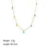 Serie Minimalista Dopamina Francesa Set de Acero de Titanio de Color Cadena para Clavícula Pulsera Tobillera Accesorios