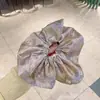 Elástico de Cabelo Cetim Pérola para Mulheres, Prendedor de Rabo de Cavalo Suave, Estilo Levemente Luxuoso, Versátil, Suave com o Cabelo
