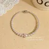 Pulseira delicada de pérolas com contas estilo francês, nicho, simples e requintada, fica ótima em camadas, um acessório de alta qualidade e elegante