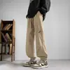 Moda otoñal para hombre, pantalones jogger versátiles con estilo y únicos al estilo de Hong Kong para hombres y adolescentes, pantalones cargo casuales holgados de moda