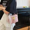 Bolsa Caixa de Ombro Cruzado Casual de Nicho 2025 Cor Sólida Nova Moda Retrô Tendência Bolsa de Mão para o Dia a Dia para Mulheres