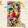 Toalla de Playa de Microfibra con Dibujos de las Supernenas de Doble Cara de Felpa, Linda para Baño, Viaje, Playa, Toalla Absorbente