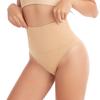 Europa y Estados Unidos tanga cruzada vientre cuerpo sexy calzones de cintura alta señoras postparto pantalones de plástico 3WY522