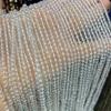 Cuentas pequeñas de 4 mm de cristal blanco Mimi, cuentas pequeñas brillantes, cuentas redondas finas, mini cuentas, cadena de clavícula DIY