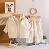Conjunto de invierno con forro polar para niñas 2026 nuevo chaleco grueso elegante para bebés y niños conjunto cálido de invierno de tres piezas