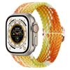 Nuevo Modelo Adecuado para Correa de Apple Watch Apple Iwatch11 Versión Arcoíris Correa Tejida Correa de Nailon Ajustable