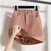 Saia Shorts Casual de Cintura Alta Linha A Anti-Exposição que Cobre o Quadril Novo Tamanho para Mulheres Primavera e Verão