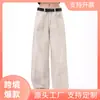 Pantalones Vaqueros Lavados Antiguos Teñidos de Diseño Original Retro de Nicho Novedad Primavera y Otoño 2023 para Hombre