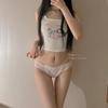 Dulce Chica Tierna * Estilo Japonés Lindo Jk Ropa Interior de Algodón Puro para Mujer Deseo Puro Encaje Borde Lazo Calzoncillos Transpirables Sin Costuras