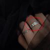 Anillo de Mariposa para Mujer, Anillo de Personalidad Moda Coreana, Chapado Tendencia Retro Minimalista Nicho Joyería de Mano