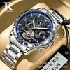 Reloj Mecánico Esqueleto Totalmente Automático de Alta Gama Popular de Rui Zhi Yuan para Hombre, Reloj de Hombre Resistente al Agua, Reloj de Hombre de Marca Famosa, Reloj Mecánico