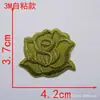 Tamanho pequeno, médio e grande autoadesivo bordado de flor de rosa adesivo de tecido patch branco patch decorativo para roupas flor de tecido acessórios de vestuário